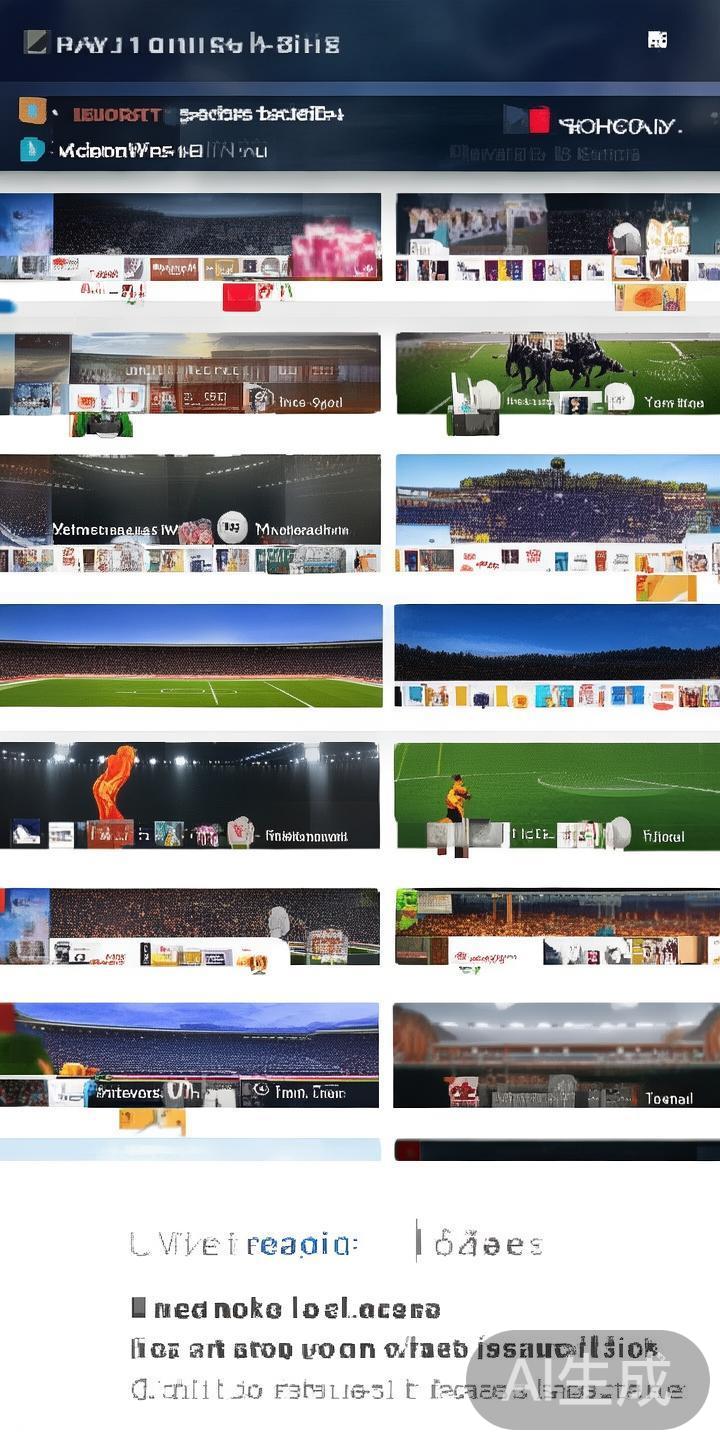 登录后，首页通常会显示不同的体育项目分类如足球、篮